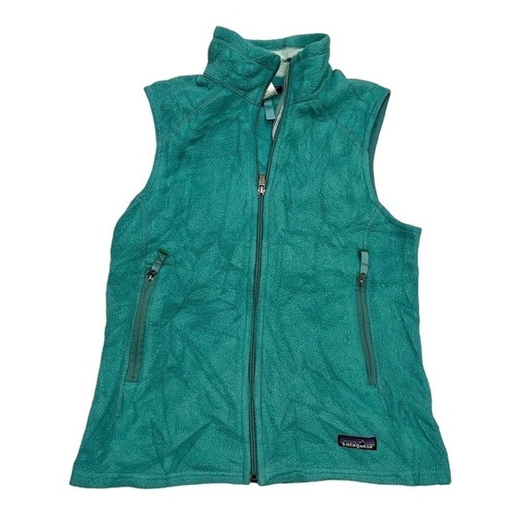 PATAGONIA womens Synchilla green vest size medium - Picture 1 of 7